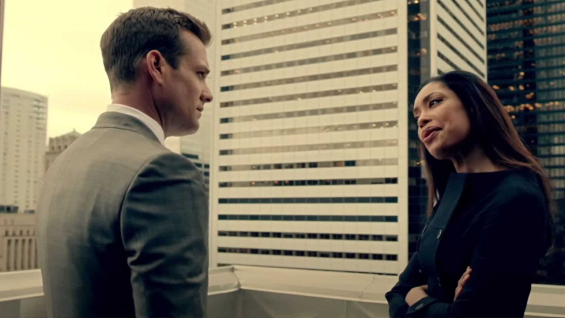 A still image from the trailer of the series (Image via youtube/@Suits Official)