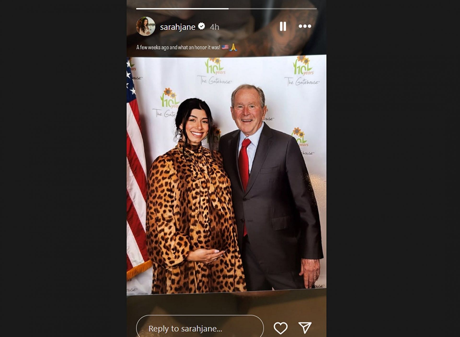 Dak Prescott&rsquo;s wife Sarah Jane recalls &lsquo;honor&rsquo; of meeting George W. Bush for The Gatehouse&rsquo;s 10th anniversary/@sarahjane
