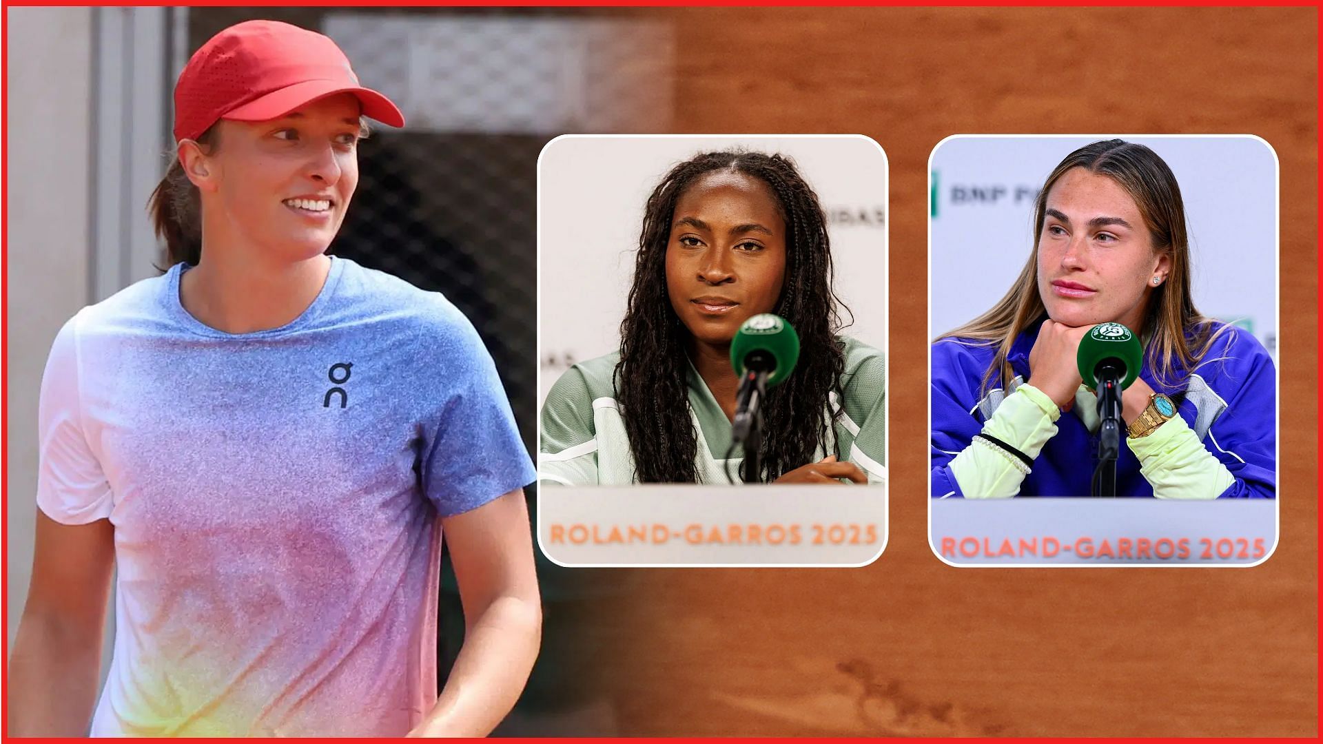 Iga Swiatek, Aryna sabalenka and Coco Gauff on tour - Image Source: Getty 