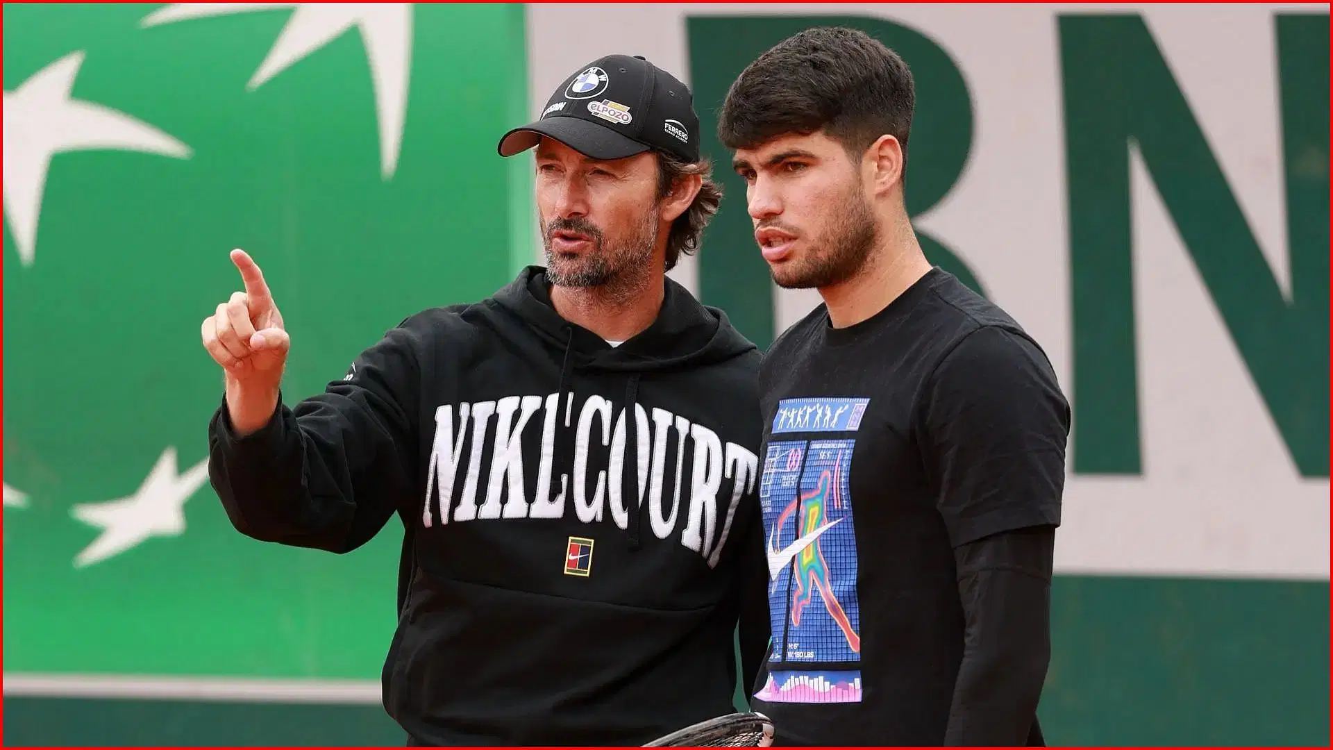 Carlos Alcaraz with his coach Juan Carlos Ferrero | Getty
