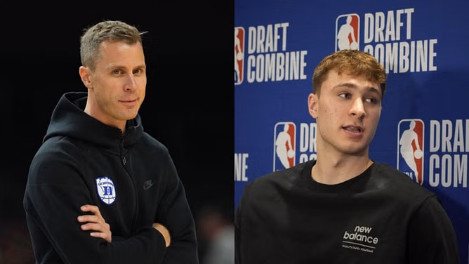 “Would be even better if he texted me back”: Jon Scheyer pokes fun at Cooper Flagg ahead of NBA Draft