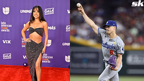 Becky G drops 1-word reaction to Kike Hernandez's pitching milestone during Dodgers vs Yankees