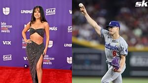 Becky G drops 1-word reaction to Kike Hernandez's pitching milestone during Dodgers vs Yankees