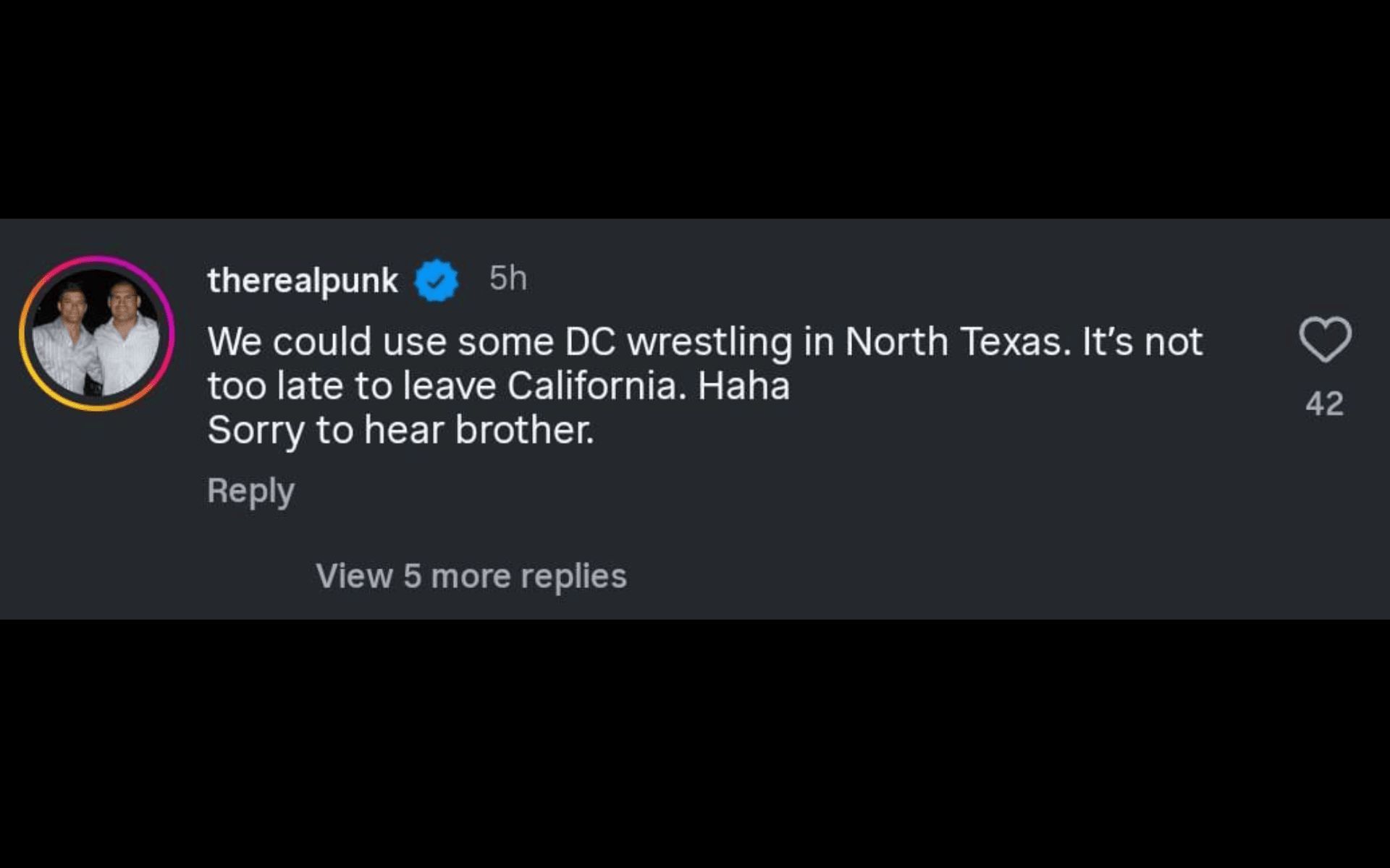 Josh Thompson&#039;s reaction. [Screenshot courtesy: @dc_mma on Instagram]
