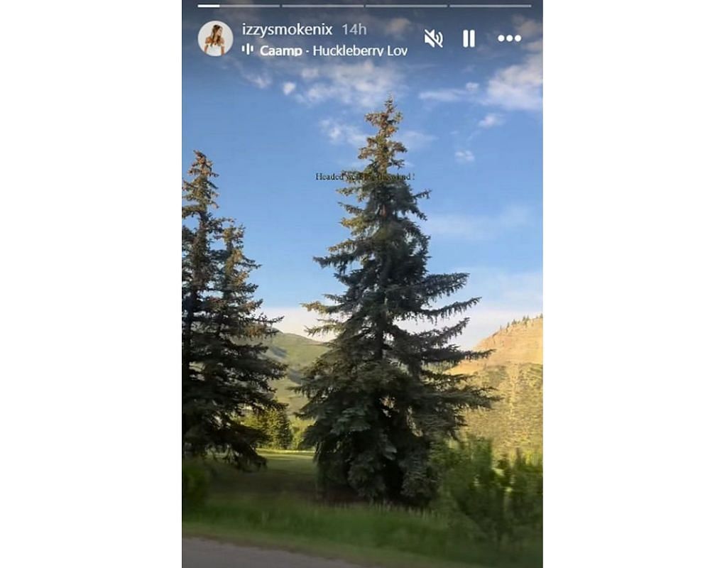 Bo Nix and Izzy enjoy scenic Colorado getaway after minicamp [IG/@izzysmokenix]