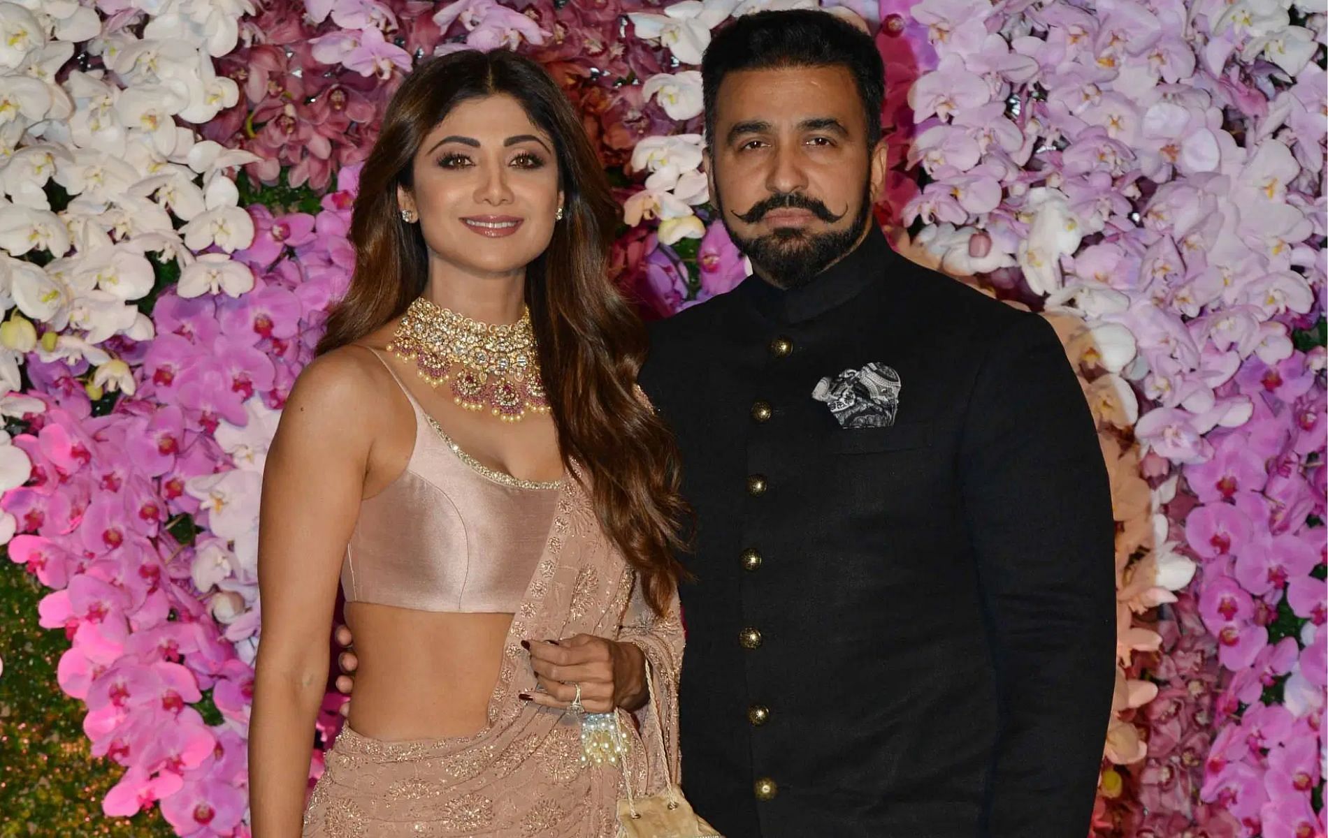 Bollywood actress Shilpa Shetty (left) with her husband Raj Kundra. (Pic: Getty Images).