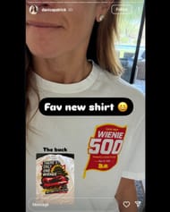 Screenshot of Danica Patrick's Instagram story via @danicapatrick