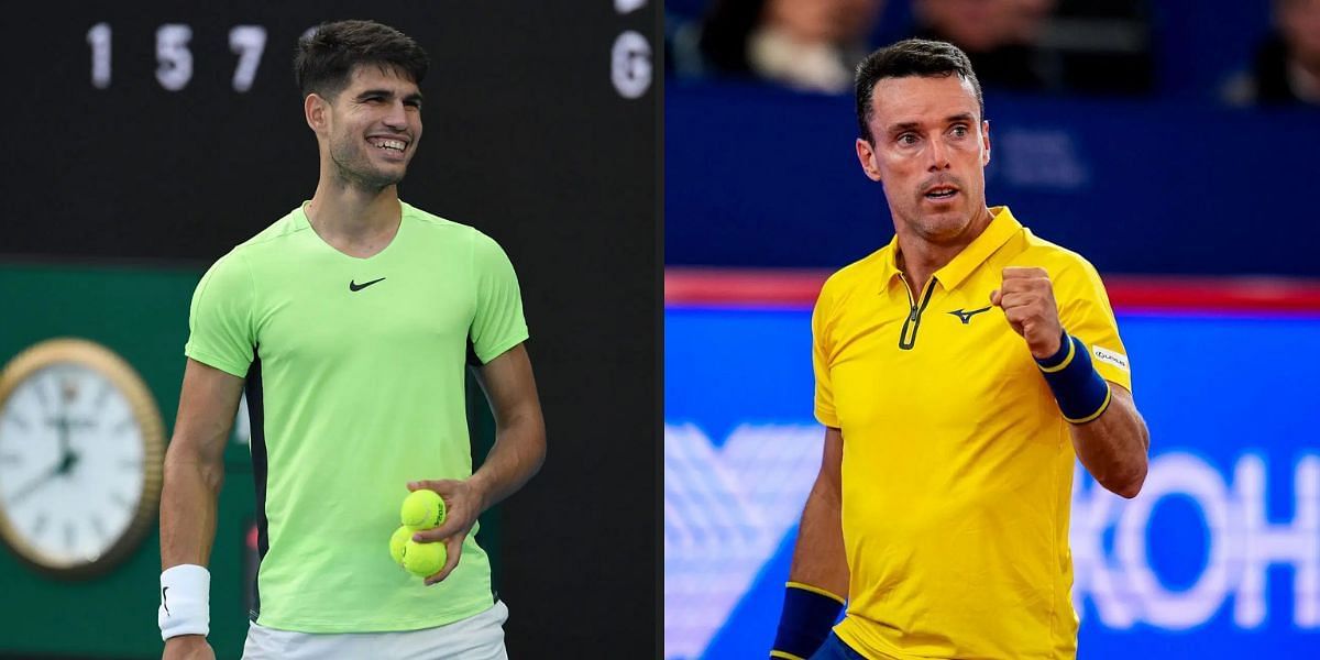 Carlos Alcaraz vs Roberto Bautista Agut is one of the semifinal matches at the HSBC Championships 2025. (Photos: Getty)