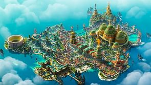 Minecraft fan builds absolutely stunning build of Atlantis city