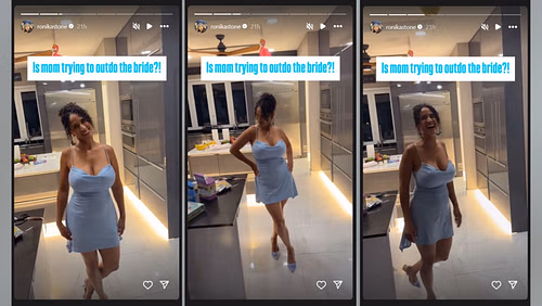 Ronika Stone hilariously drags mom for upstaging her during pre-wedding party (Image Credit: Stone/IG)