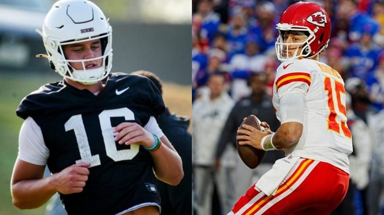 Arch Manning (L) Patrick Mahomes (R) Image credit: IMAGN