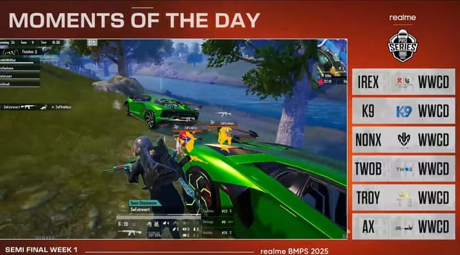 BMPS 2025 Semifinals Week 1 Day 3: Overall standings and summary