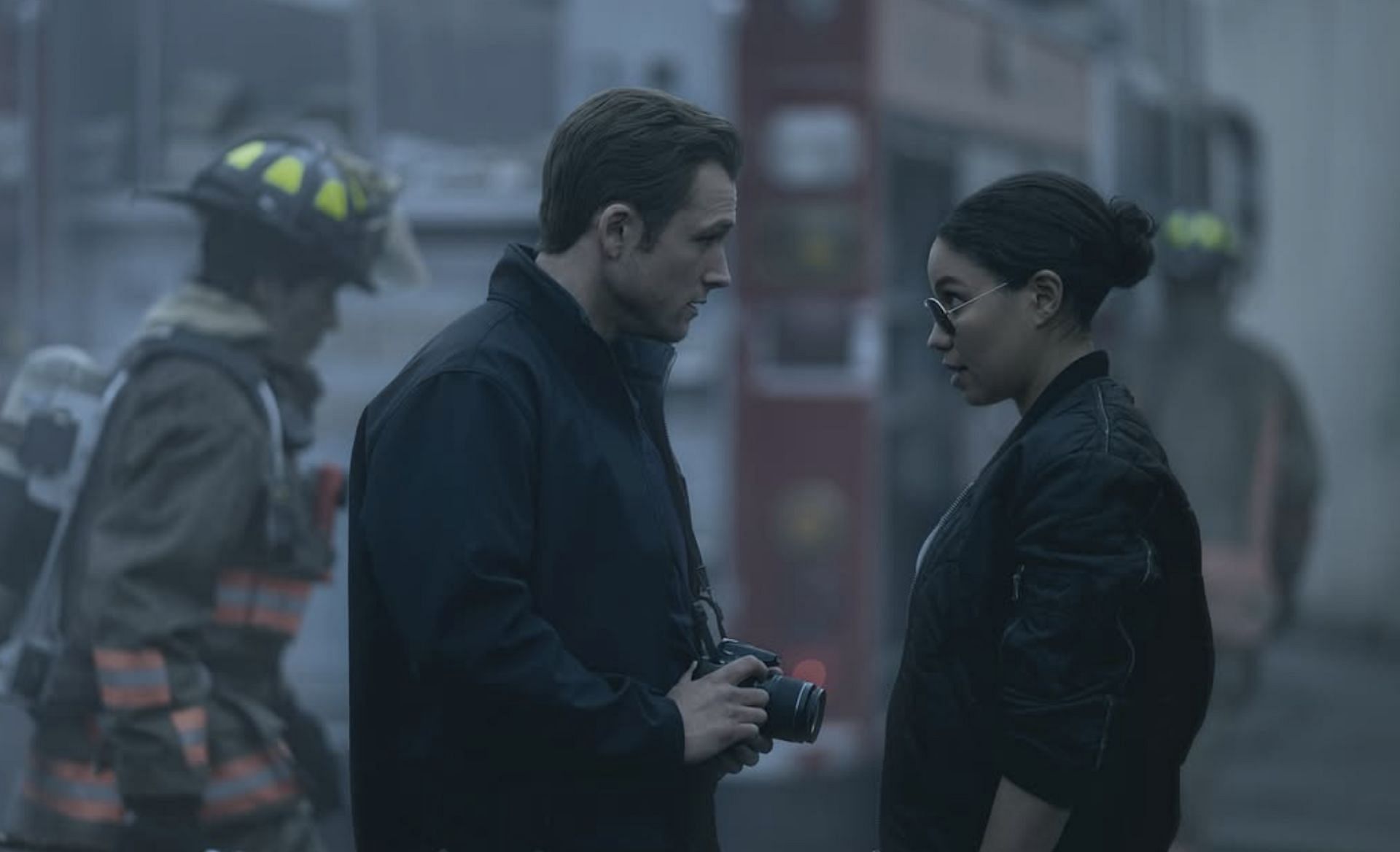 Dave Gudsen and Detective Michelle Calderon. Image via Instagram/@appletv