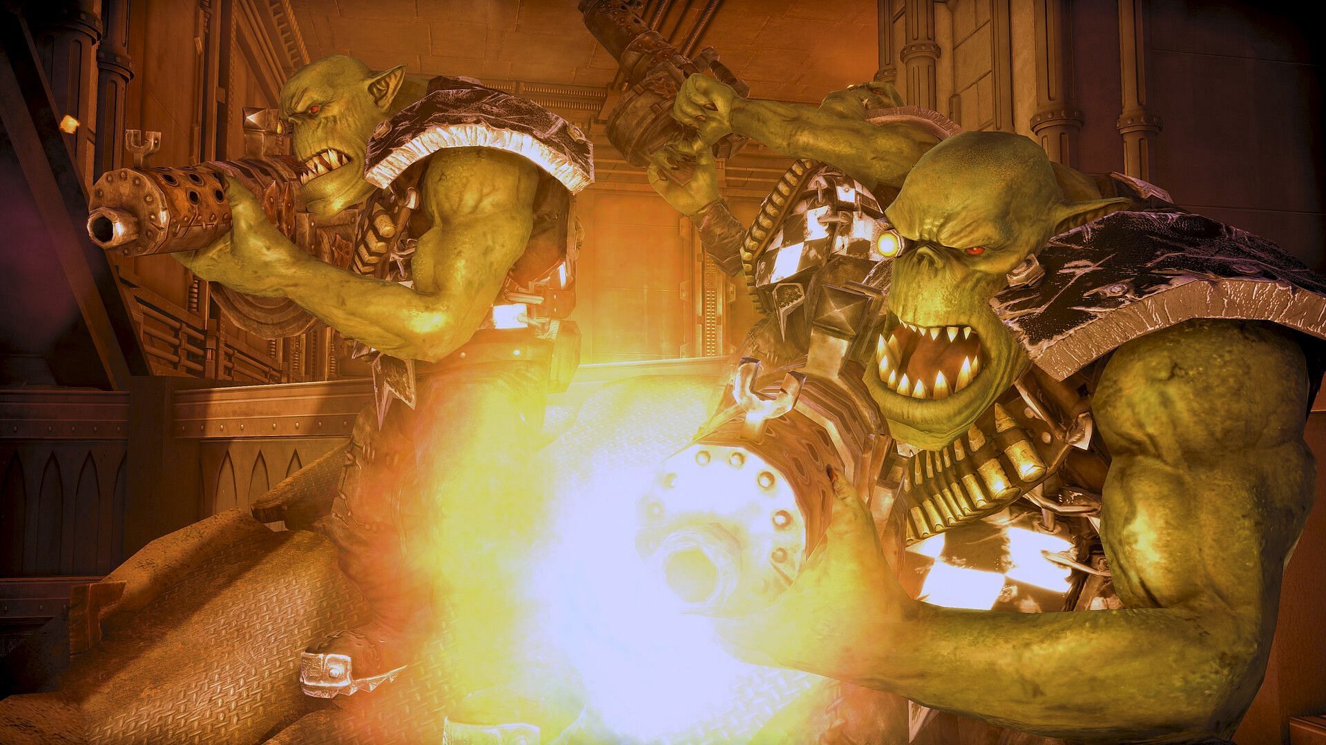 Orks in Warhammer 40,000 Space Marine Master Crafted Edition (Image via SEGA)