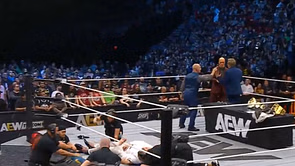 Former AEW Champion coughing blood after brutal attack at Summer Blockbuster 2025; stretchered out of the arena