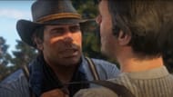 Arthur in an altercation with Thomas Downes (Image via Rockstar Games)