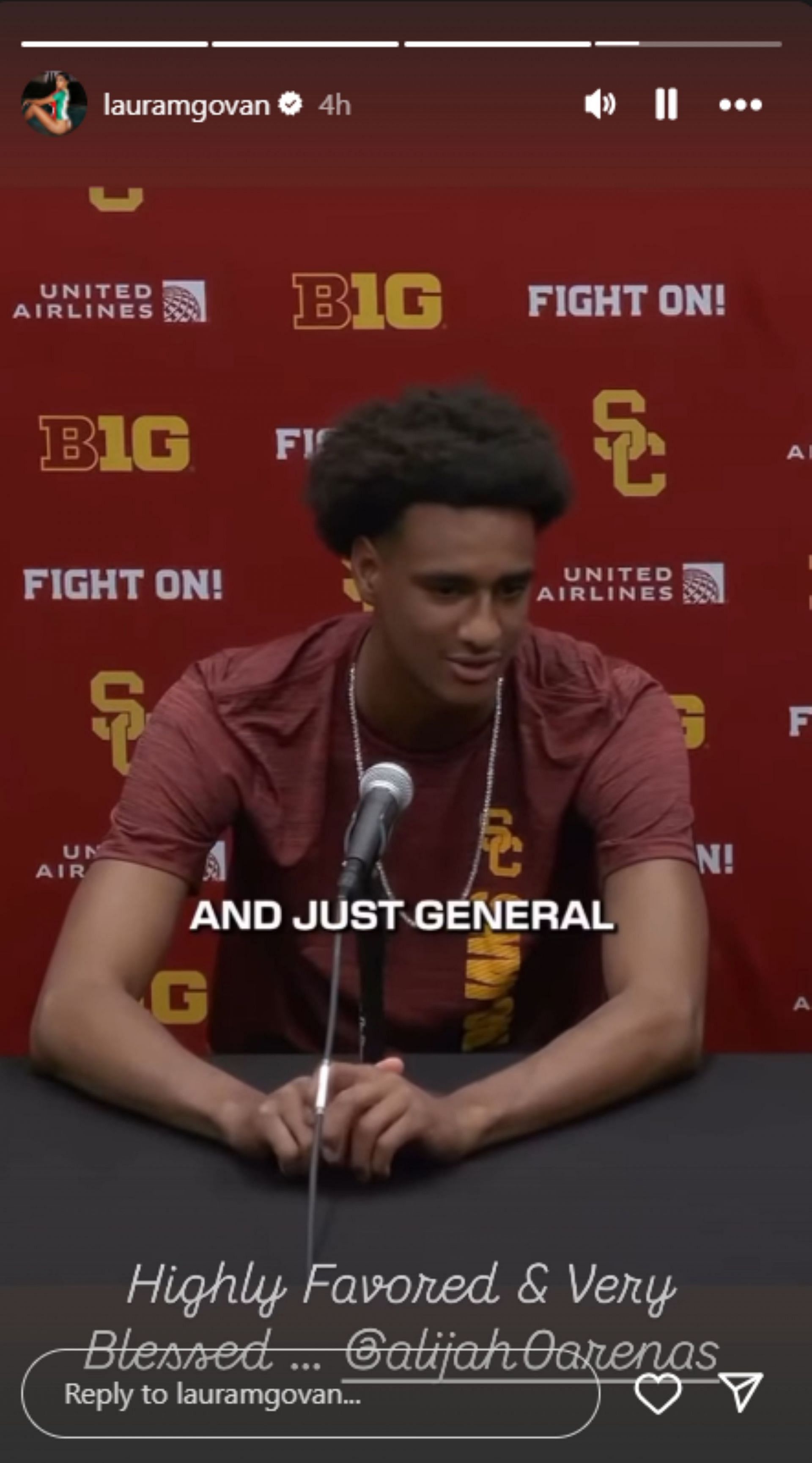 Gilbert Arenas' Ex-Wife, Laura Govan, Shares Wholesome message as alijah Arenas Begins Usc Career (Image via Instagram @lauramgovan)
