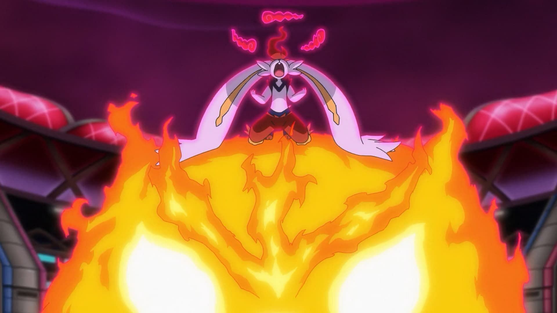 Gigantamax Cinderace as seen in the anime (Image via The Pokemon Company)