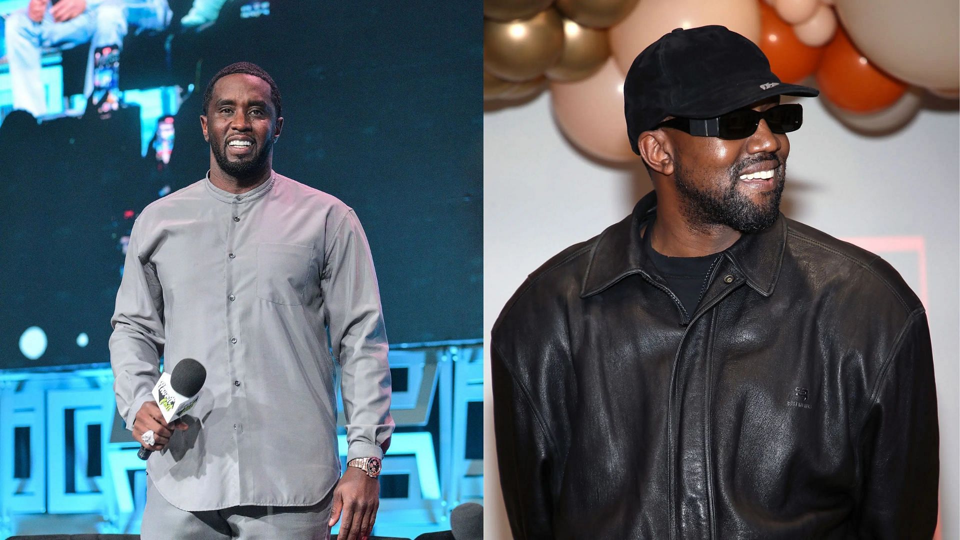 Sean &quot;Diddy&quot; Combs and Kanye West (All Images via Getty)