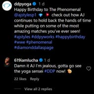 Rey Mysterio comments he is jealous of AJ Styles (Photo Credits: DDP Yoga's Instagram post)