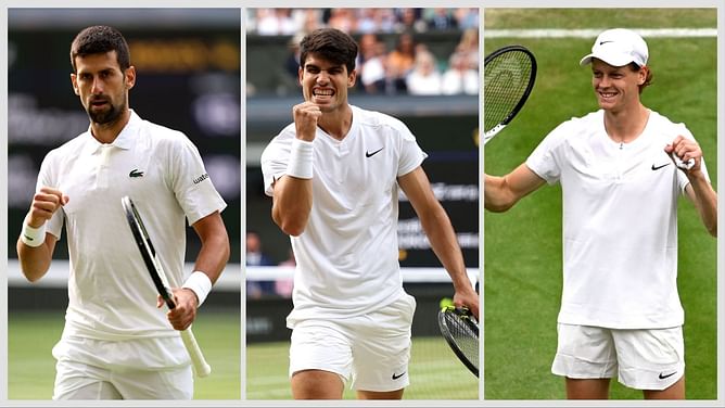 Wimbledon 2025: Novak Djokovic, Carlos Alcaraz and Jannik Sinner's projected paths to the final
