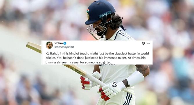 "At times, his dismissals seem casual for someone so gifted" - Fans react after KL Rahul perishes for 42 in ENG vs IND 2025 1st Test