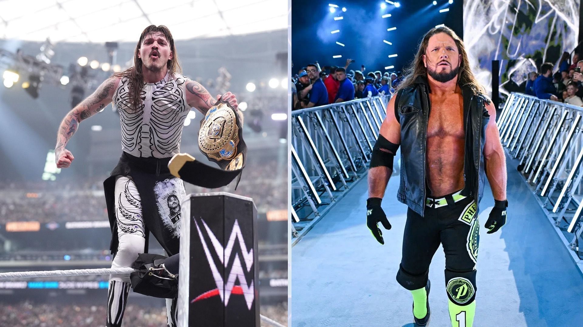 Dominik Mysterio and AJ Styles will clash at WWE Night of Champions [Credit: WWE.com &amp; Dominik Mysterio on X]