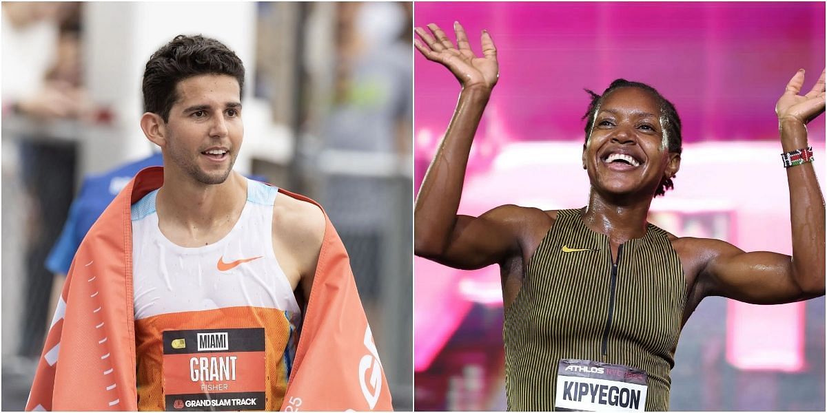 Grant Fisher and Faith Kipyegon