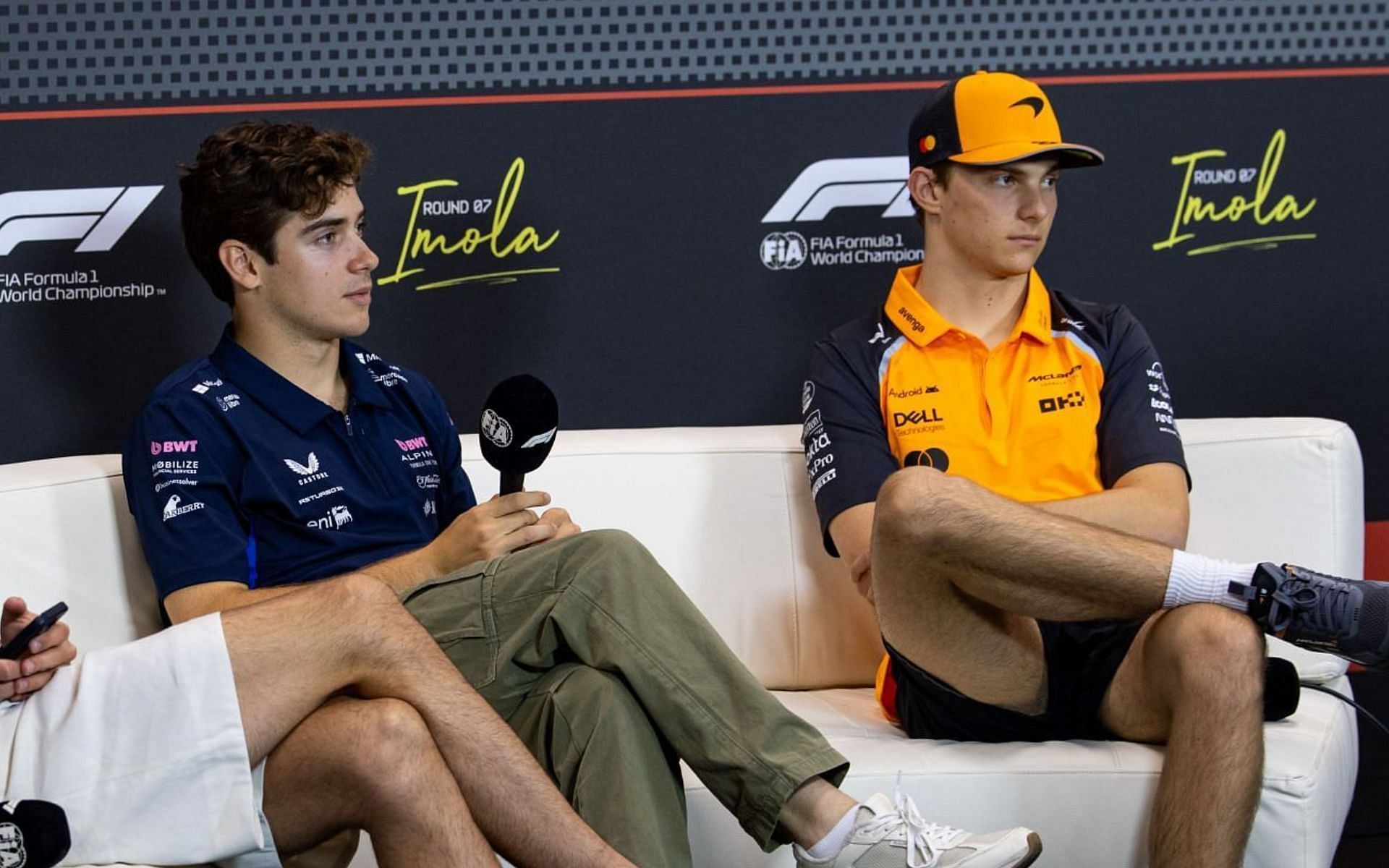 Franco Colapinto (L) and Oscar Piastri (R) 