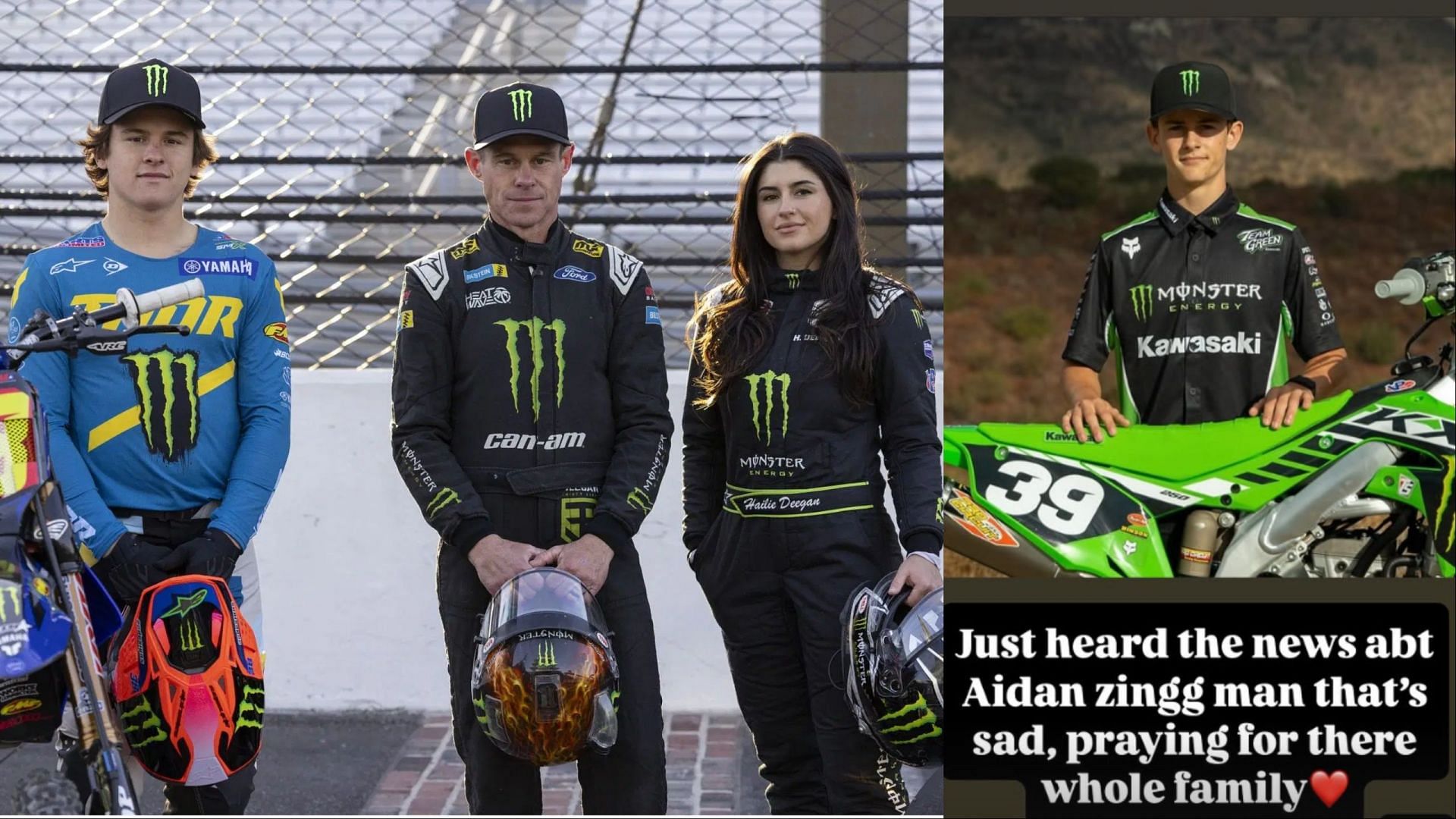 Image Credits: Getty, L: Haiden Deegan, Brian Deegan and Hailie Deegan; R: Instagram @dangerboydeegan 