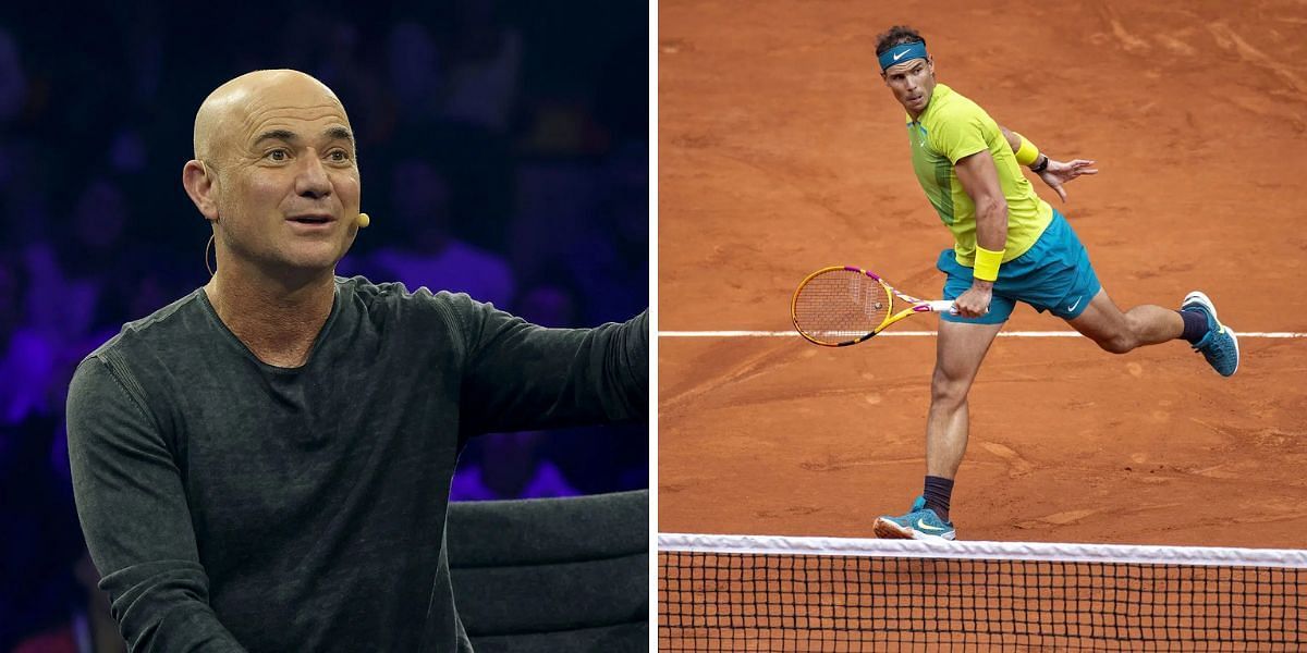 Andre Agassi (L) recalls realization about Rafael Nadal (R) at the French Open, (Source: Getty Images)