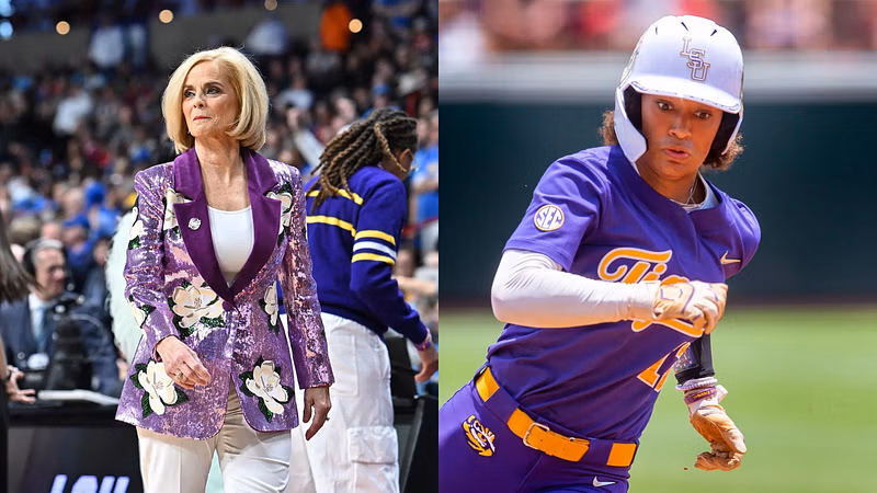 "Women's sports are taking over": Kim Mulkey reunites with LSU softball star ahead of first pitch honor
