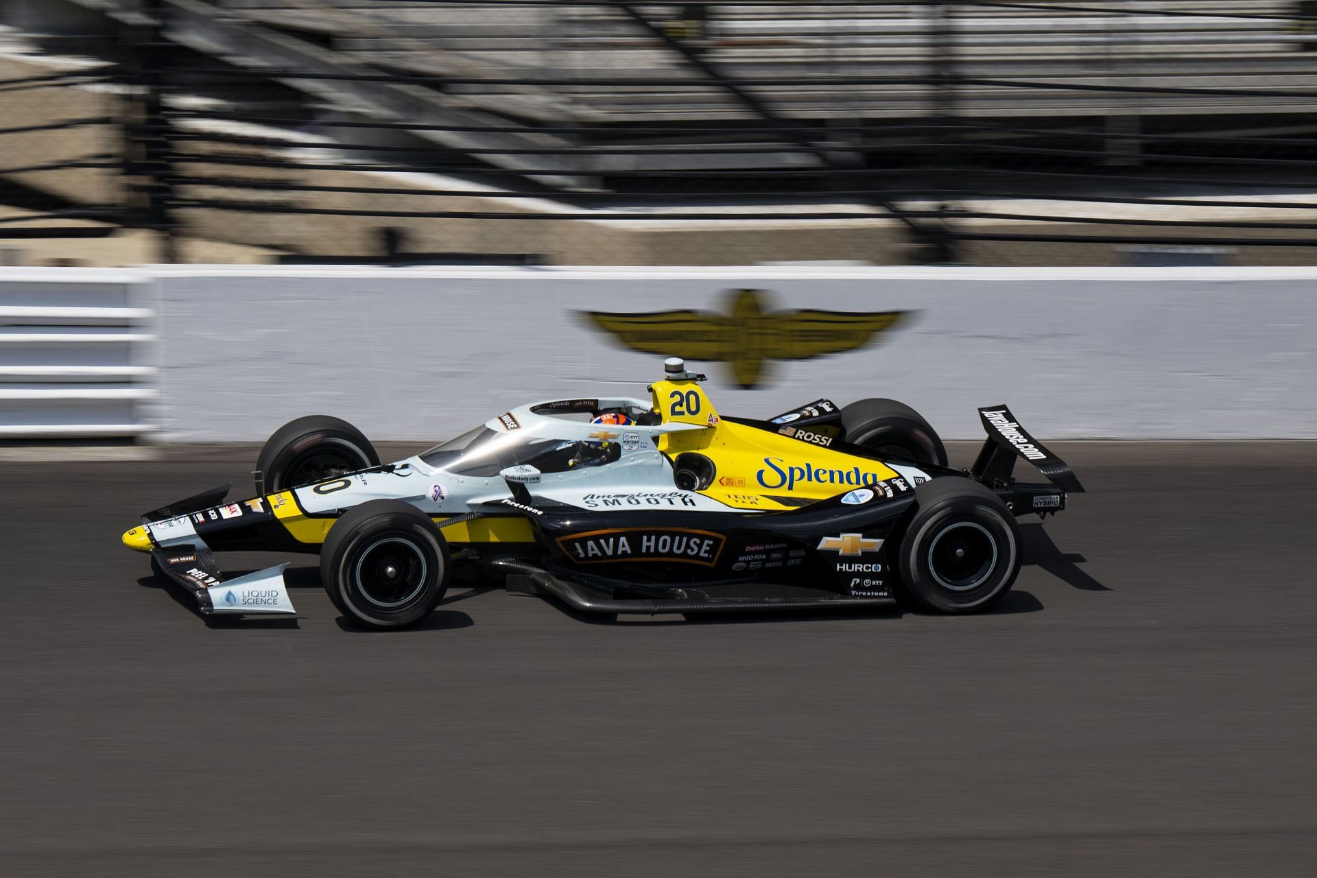 Alexander Rossi drives his No. 20 Chevy at the 109th Running of the Indianapolis 500 - Practice and Previews - Source: Getty