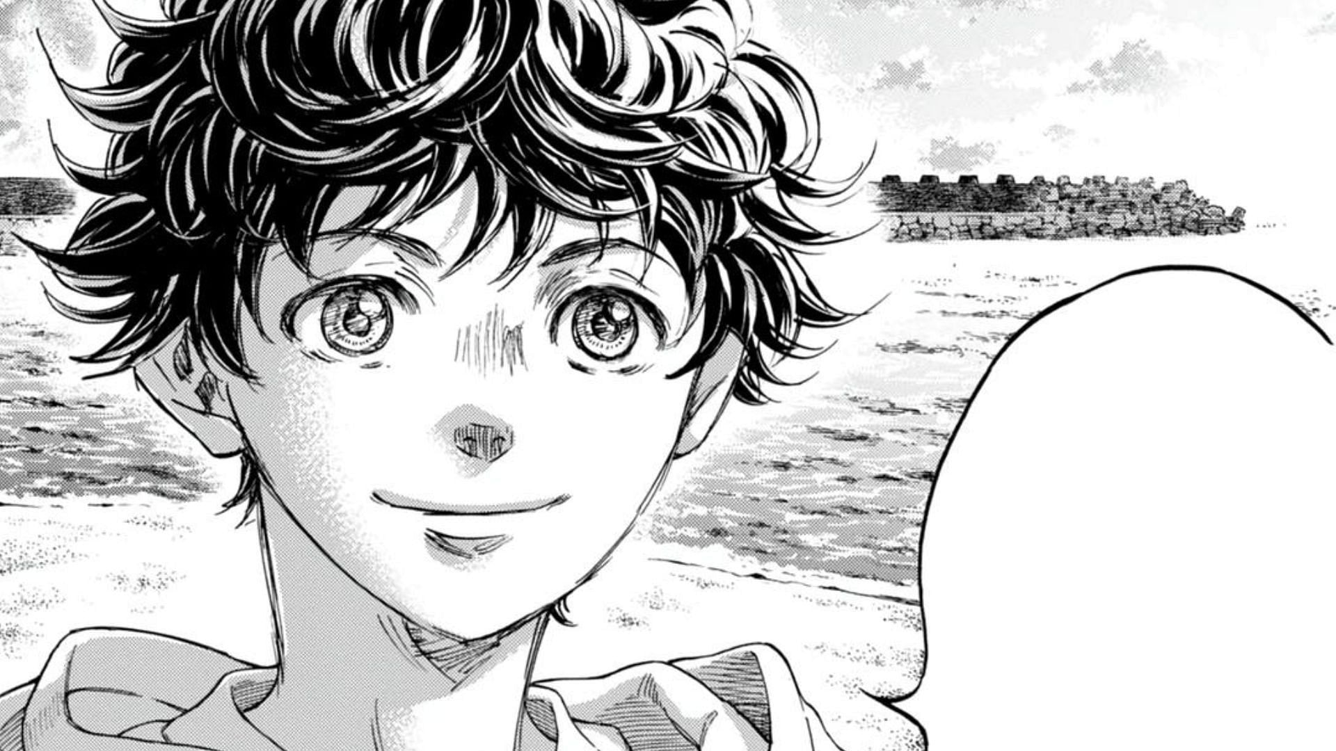 Aoi Ashito as seen in Ao Ashi chapter 409 (Image via Shogakukan)