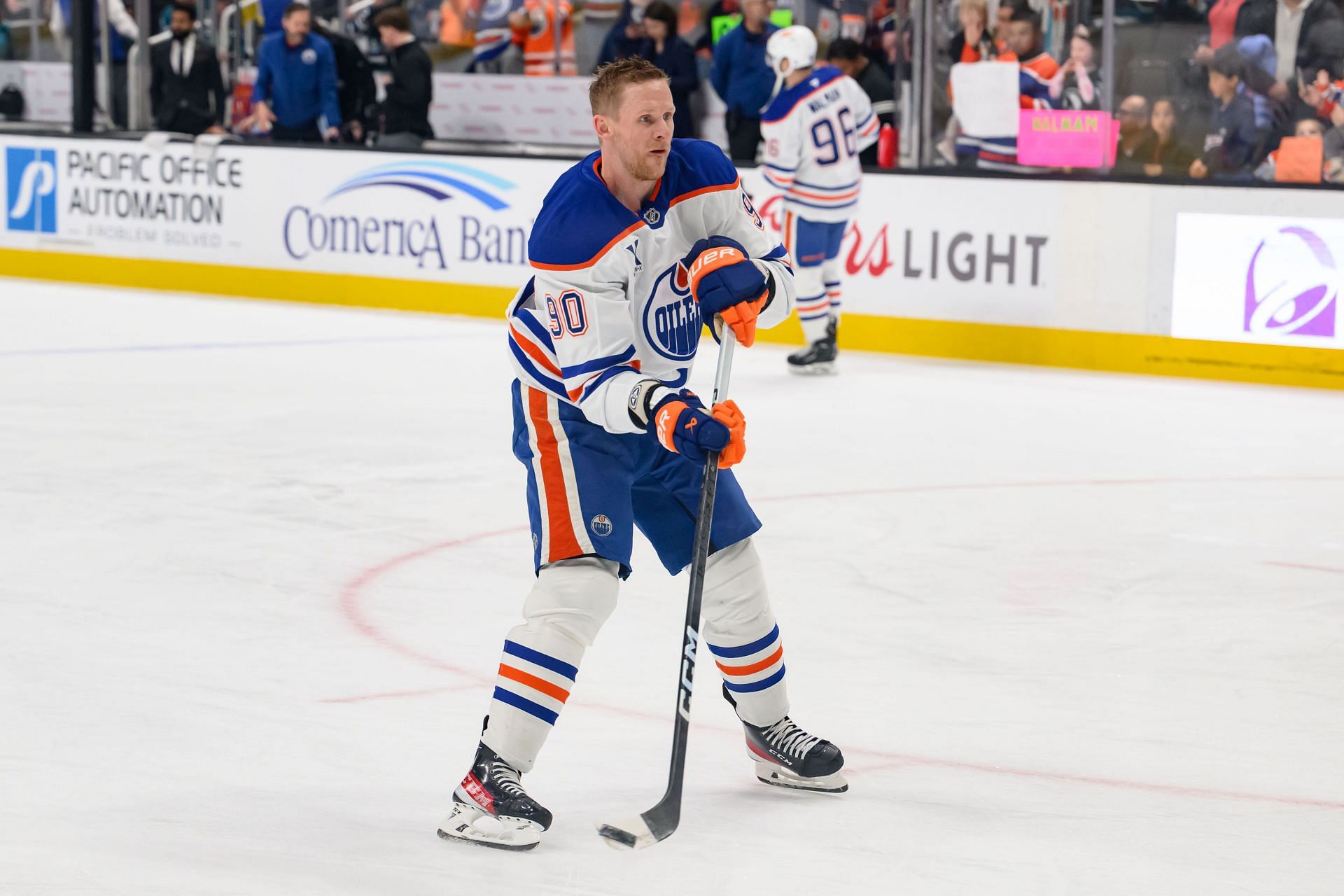 NHL: APR 03 Oilers at Sharks - Source: Getty