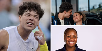 Ben Shelton's soccer star girlfriend Trinity Rodman impressed by his shirtless practice session at Wimbledon, Taylor Townsend also reacts