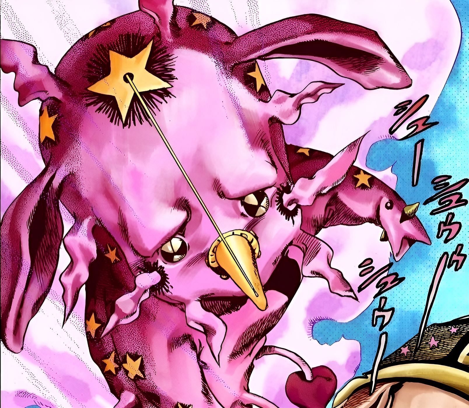 Bound to be the most iconic Stand of the Steel Ball Run anime (Image via Shueisha).