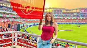 RJ Mahvash poses in joy after Punjab Kings' triumph in PBKS vs MI IPL 2025 Qualifier 2 [Watch]