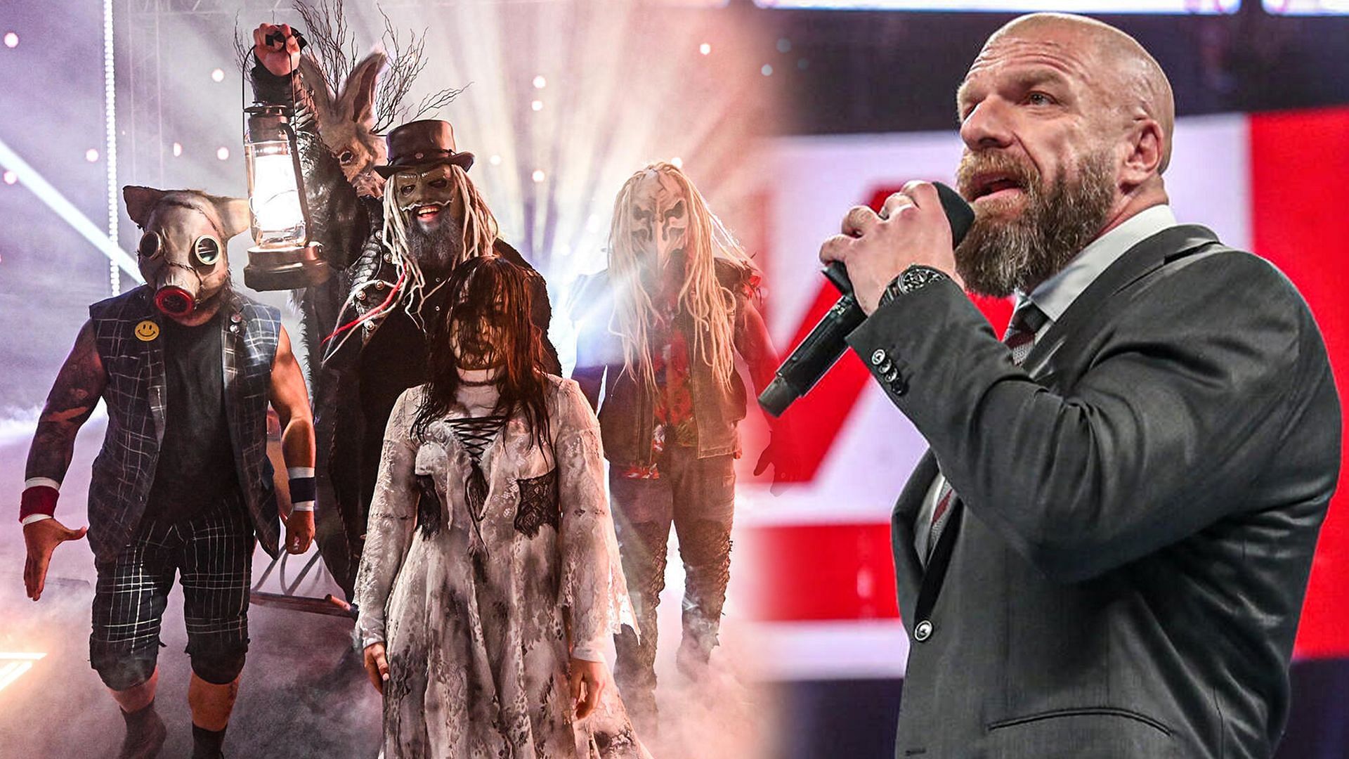 The Wyatt Sicks &amp; Triple H in frame! (Credits: WWE.Com)