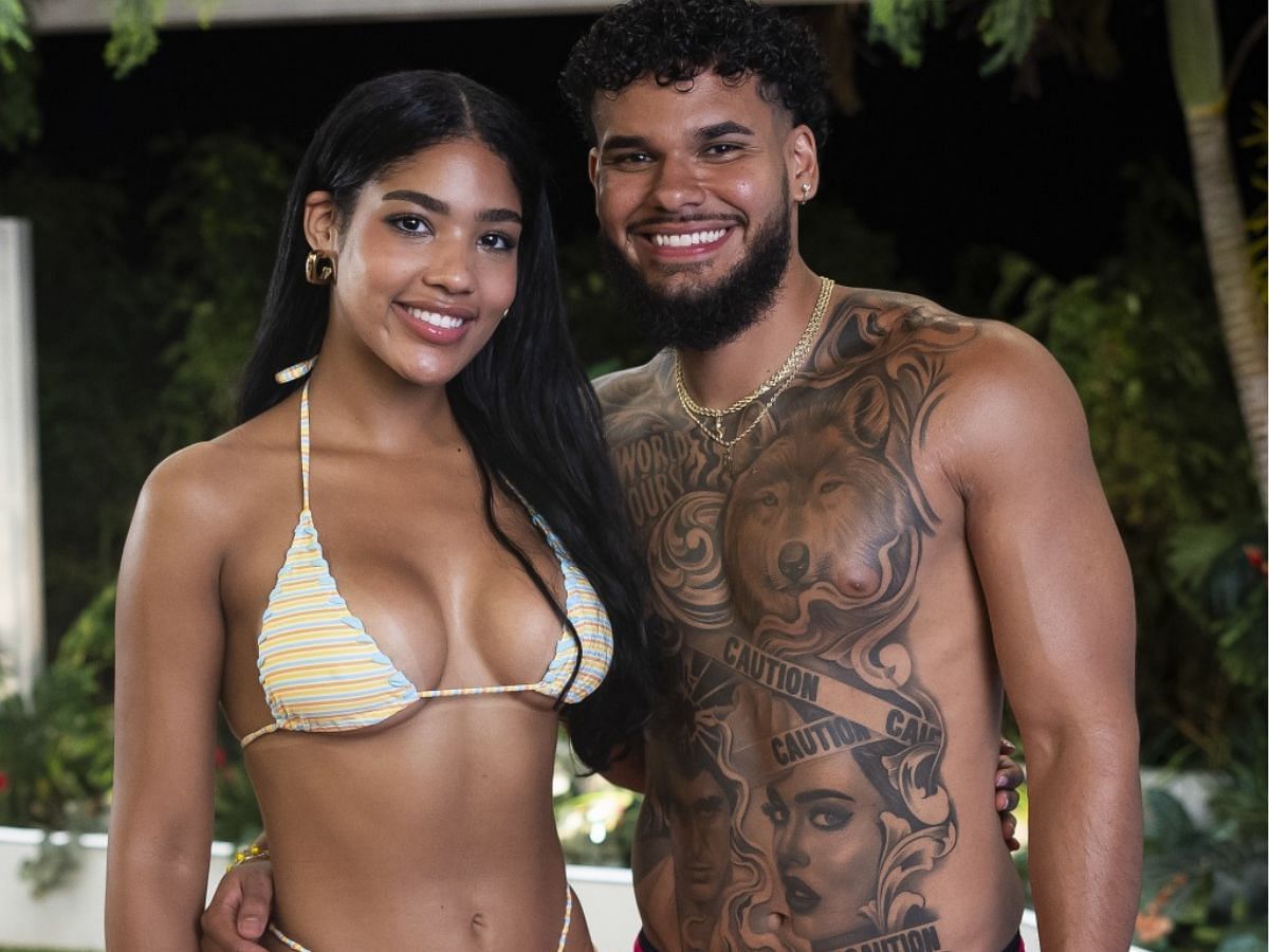 Andreina and Bryan from Love Island USA season 7