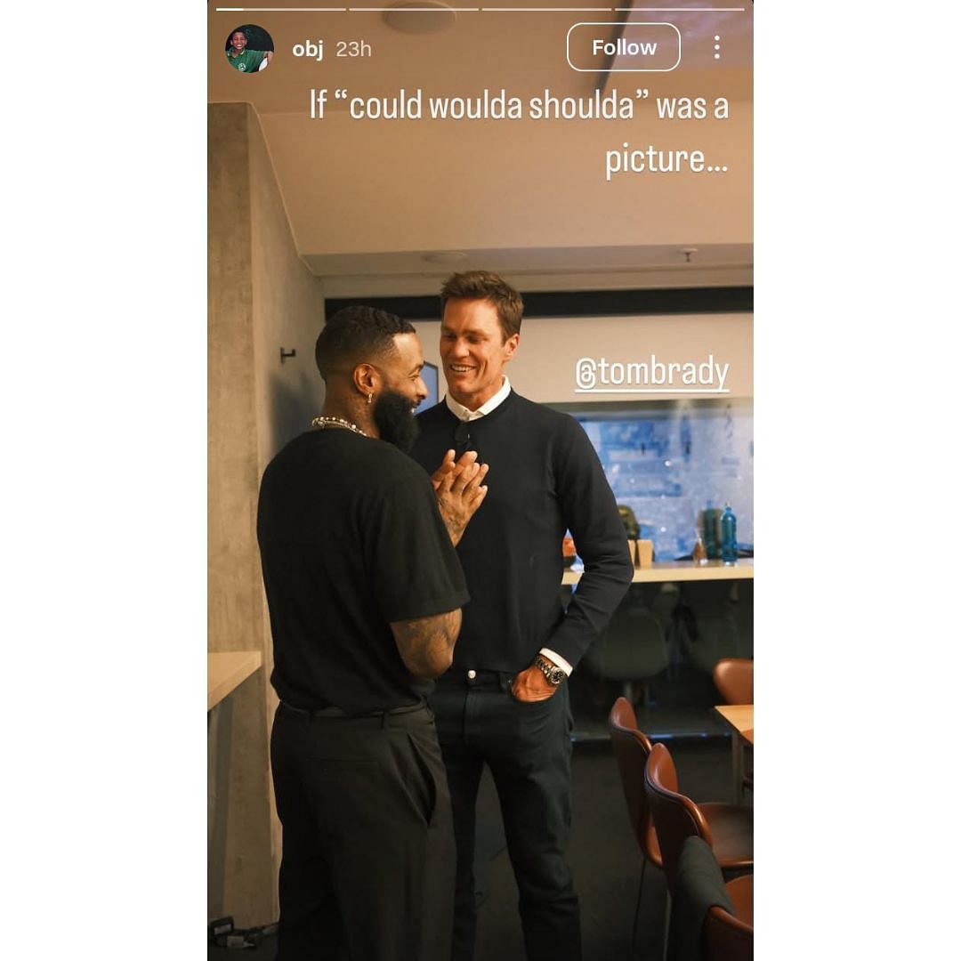 Odell did not hide his disappointment at never playing with Brady
