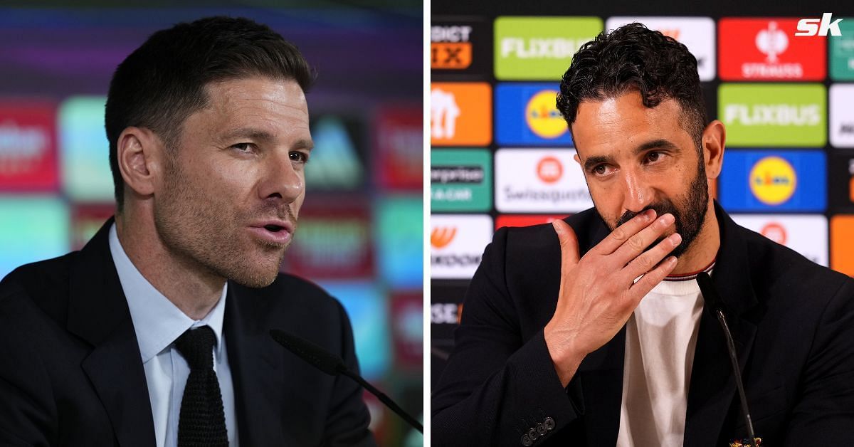 Xabi Alonso (left) and Ruben Amorim
