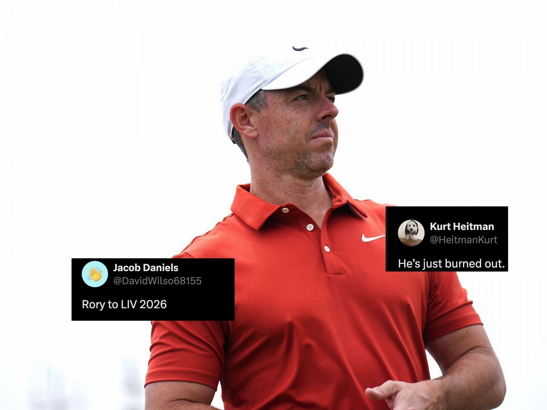 Rory McIlroy at the RBC Canadian Open 2025 (Image Source: Getty, X@DavidWilso68155, x@HeitmanKurt)