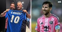 "You’re a legend and a true football great" - Lionel Messi thanks football legend Roberto Baggio as latter gifts him a signed jersey