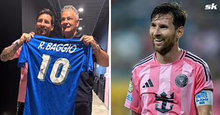 "You’re a legend and a true football great" - Lionel Messi thanks football legend Roberto Baggio as latter gifts him a signed jersey