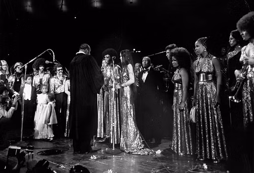 Sly Stone and Kathy Silva's wedding (Image via Getty)