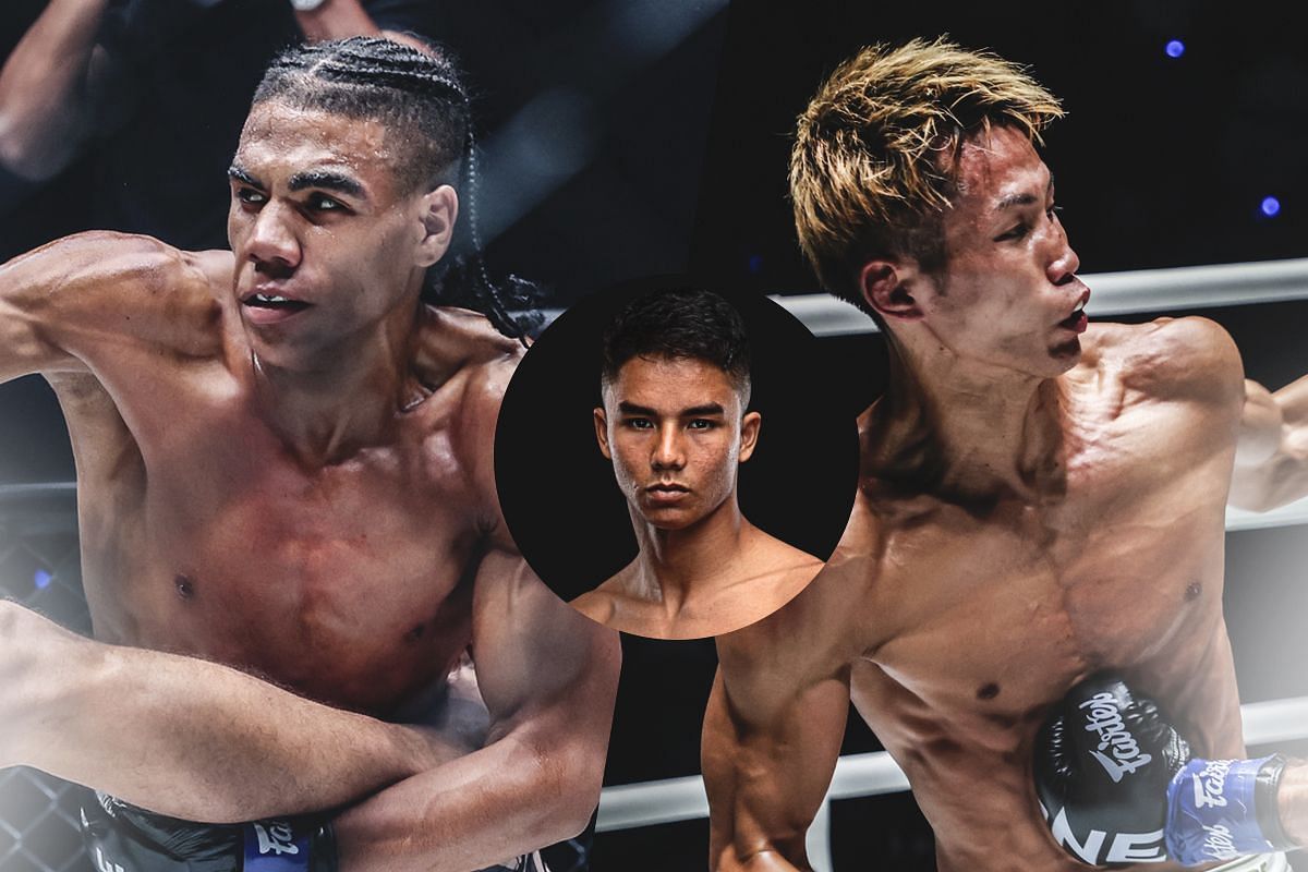 Johan Ghazali (middle) on Johan Estupinan (L) vs Taiki Naito (R) | Image by ONE Championship
