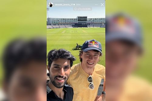 Tilak Varma and Dewald Brevis (Image via Instagram-@dewald_brevis_17)
