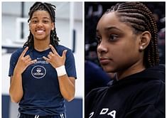 VIDEO: UConn's Kamorea Arnold reveals her go-to dance move to high school phenom Kaleena Smith