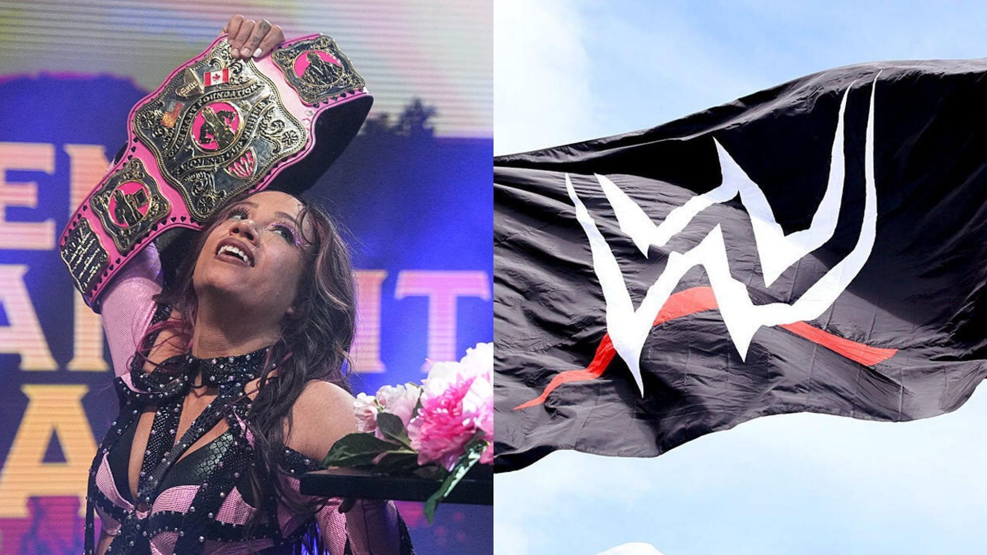 Mercedes Mon&eacute; is a triple crown champion [Photo courtesy of AEW and WWE Official Websites]